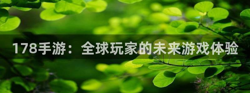 恩佐娱乐手机登录：178手游：全球玩家的未来游戏体验