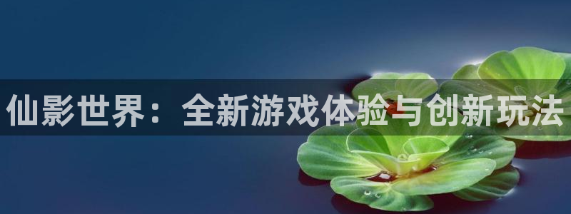 恩佐娱乐登陆：仙影世界：全新游戏体验与创新玩法
