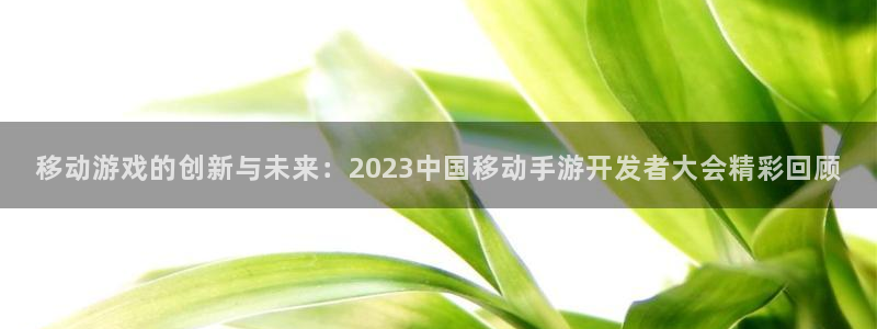 恩佐娱乐平台正规吗安全吗：移动游戏的创新与未来：2023中国